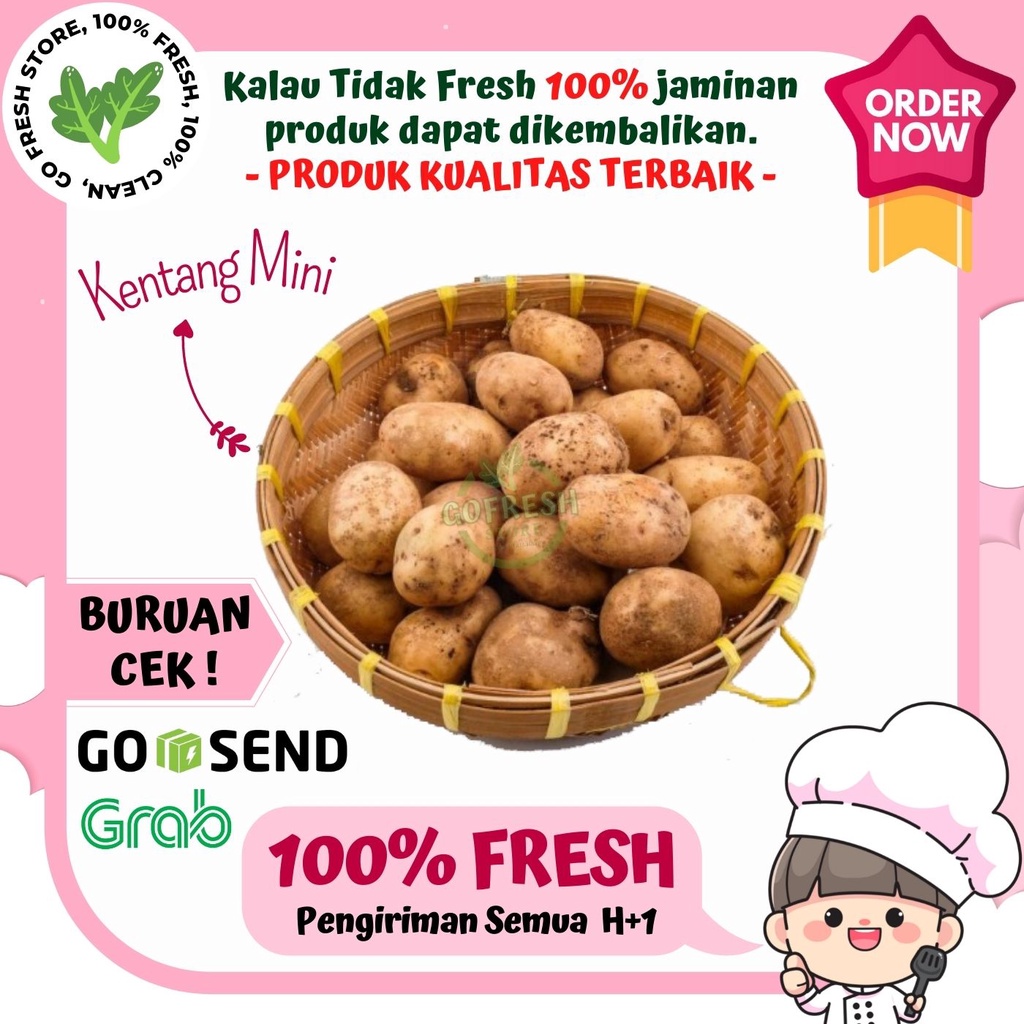 

KENTANG MINI SAYURAN SEGAR LOKAL MURAH 500 GRAM