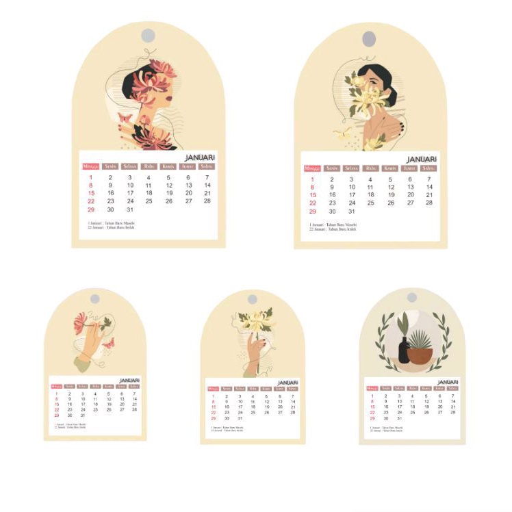 

Kalender Mini 2023/2024 | uk. 9,5 x 14 cm