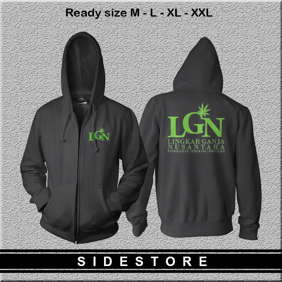 SWEATER HOODIE - LINGKAR GVNJV NUSANTARA - LGN LOGO