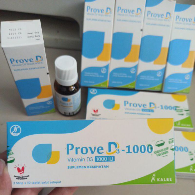 Prove D3 400iu 400 iu drop dan Prove D3 5000iu 1000iu 30 tab