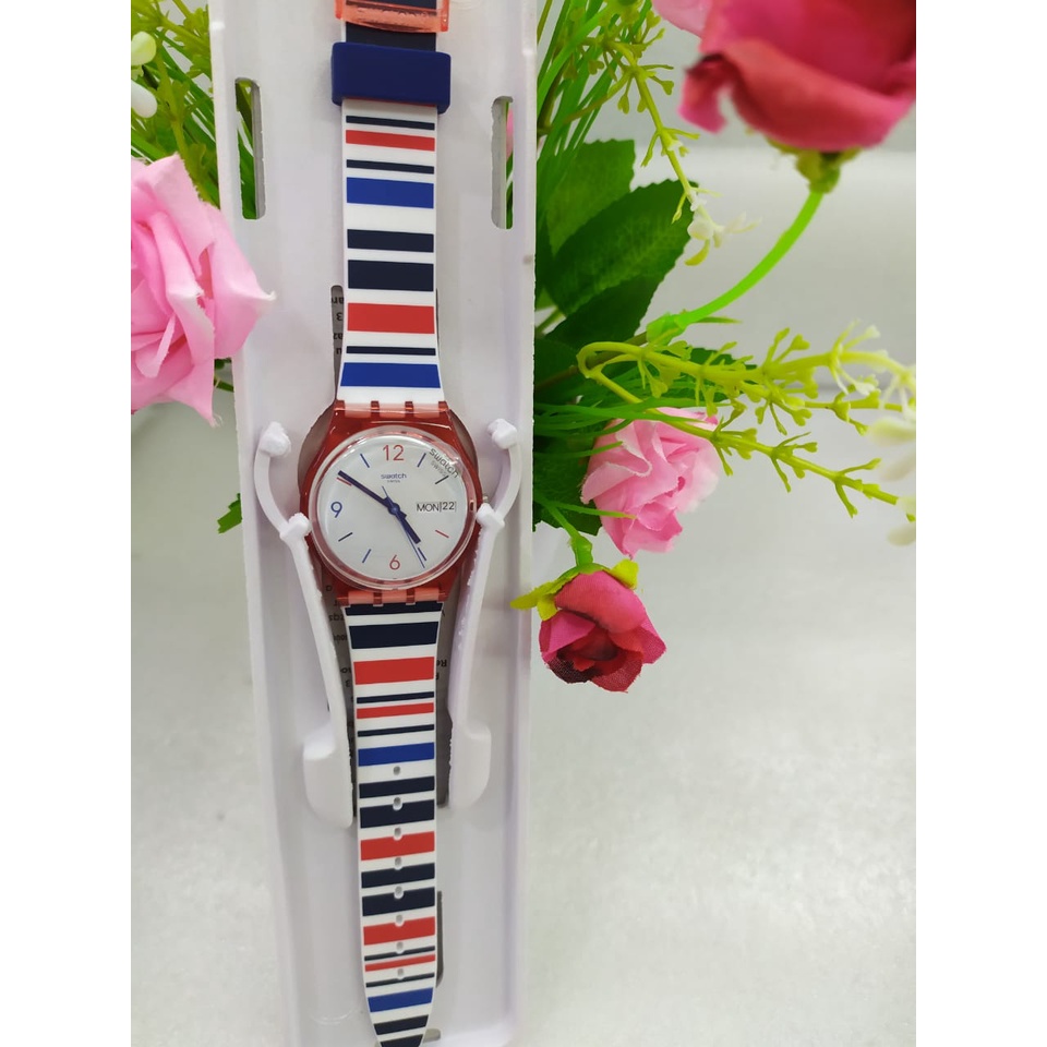 Jam Tangan Wanita SWATCH GR712 SEA BARCODE  Original