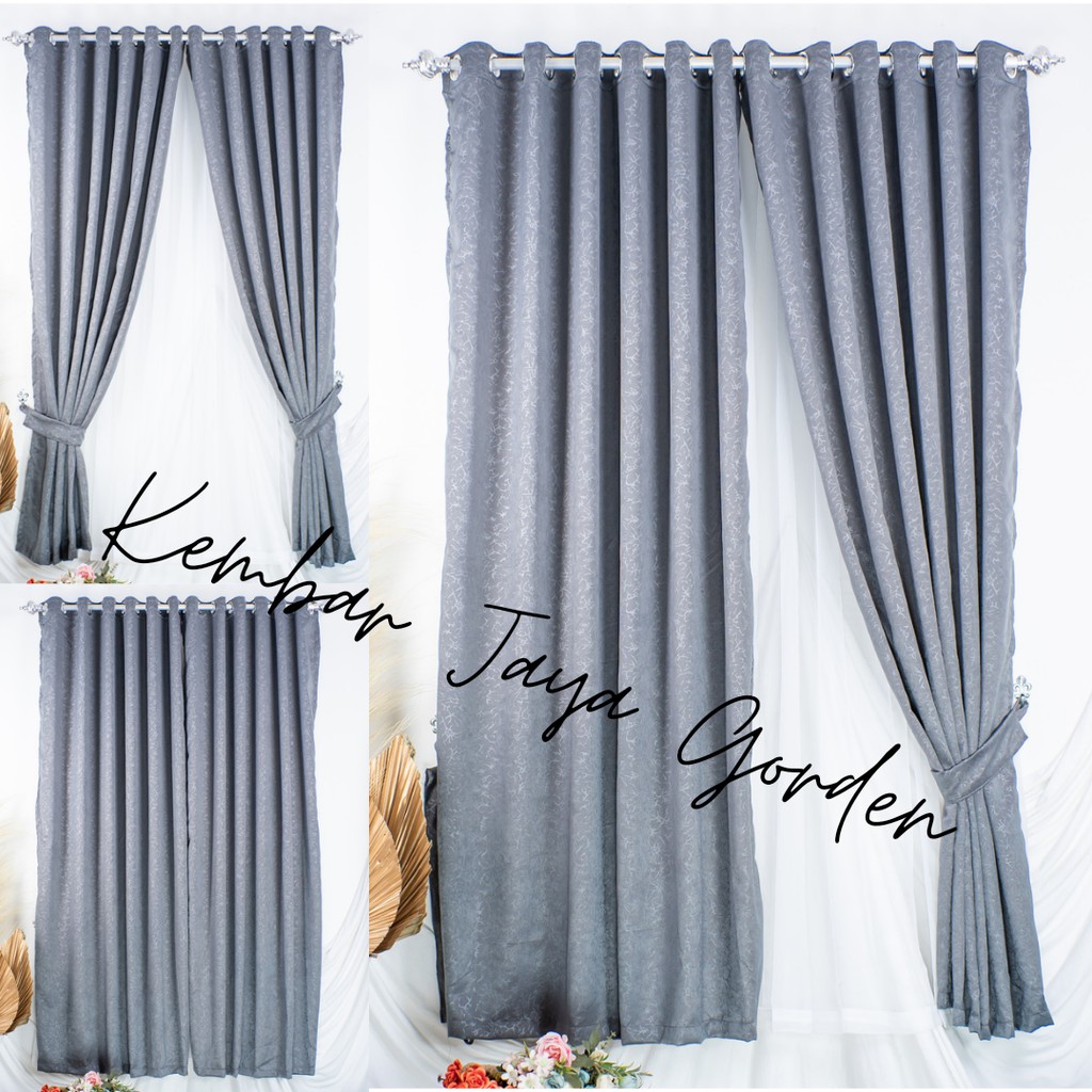Gorden Polos Murah, Gorden Polos Embos, Gorden Polos Motif Akar, Gorden Polos Tebal, Gorden Polos Bk