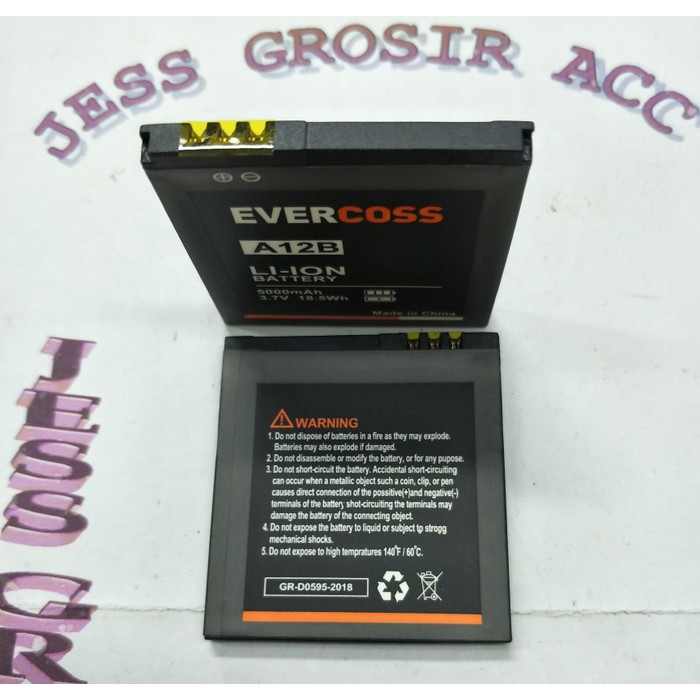 Baterai Battery Evercross Evercoss Cross A12B A5P A5P+ A53P A53B A35B - Hitam