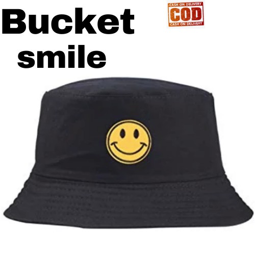 BUCKET HAT SABLON SMILE STYLISH DAN TRENDY