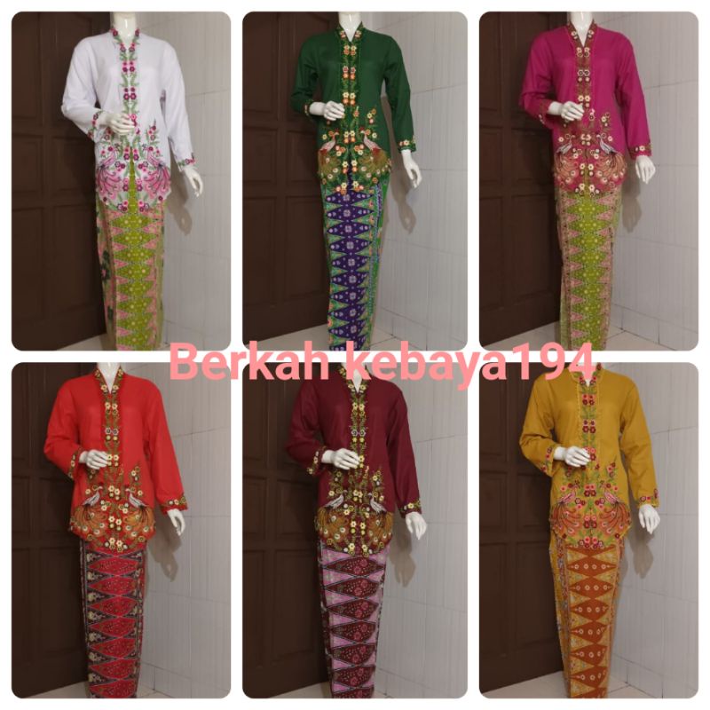 Kebaya Encim Modern Kebaya Encim Lengan Panjang Kebaya Encim Bordir Jumbo