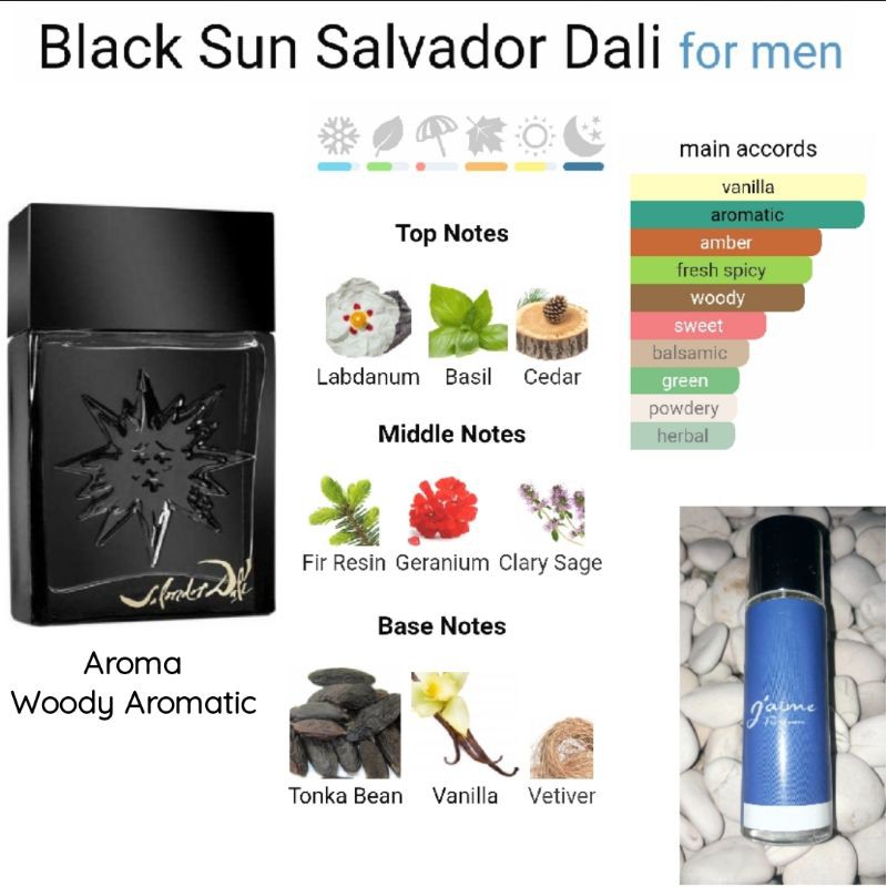 Inspired Parfum Salvador Dali Black Sun for Men 35ml