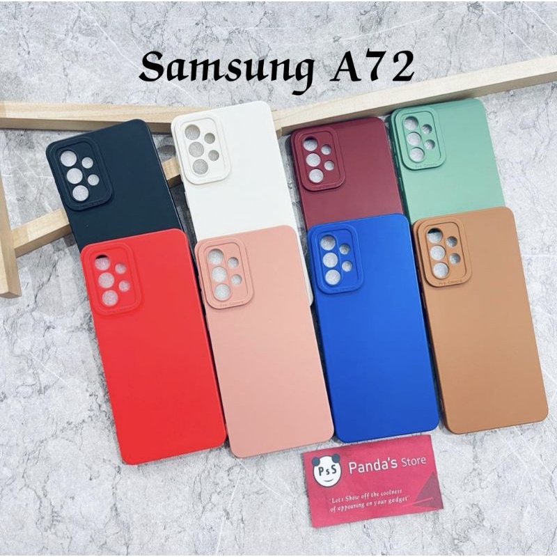 Softcase Pro Camera Samsung A72 Candy Case Full Color 3D Silikon TPU