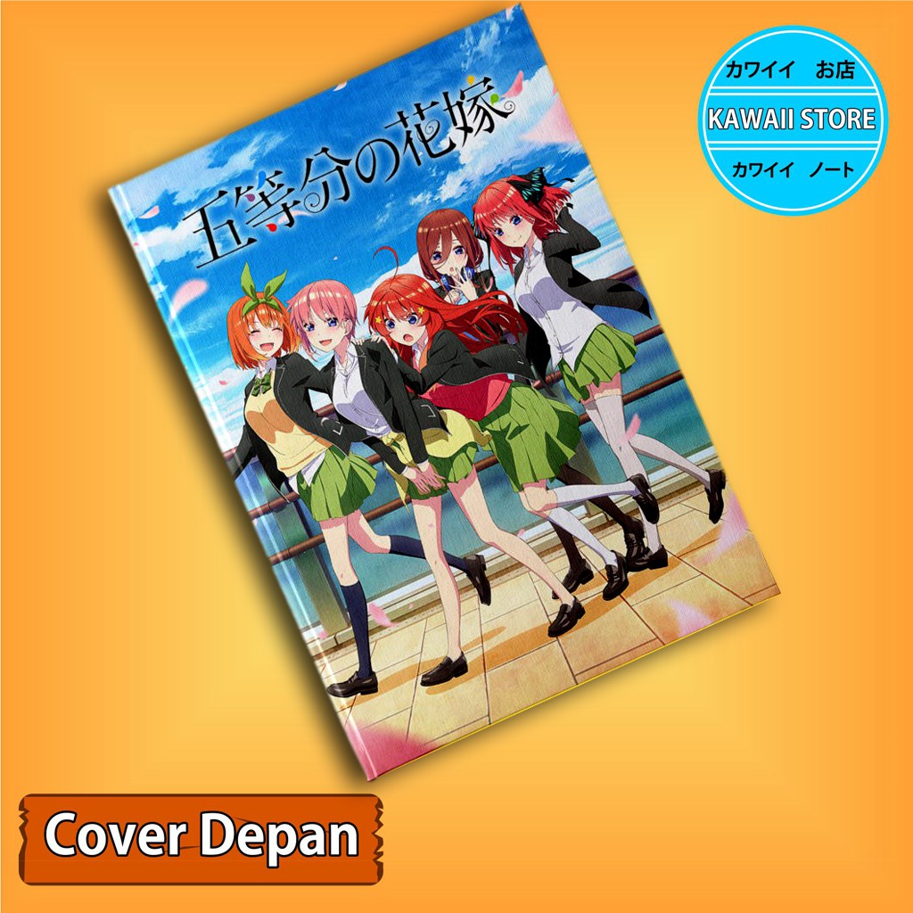 

Notebook / Pocket book Hard Cover Anime Go Toubun NO HANAYOME uk A5 & A6 / Notes Book