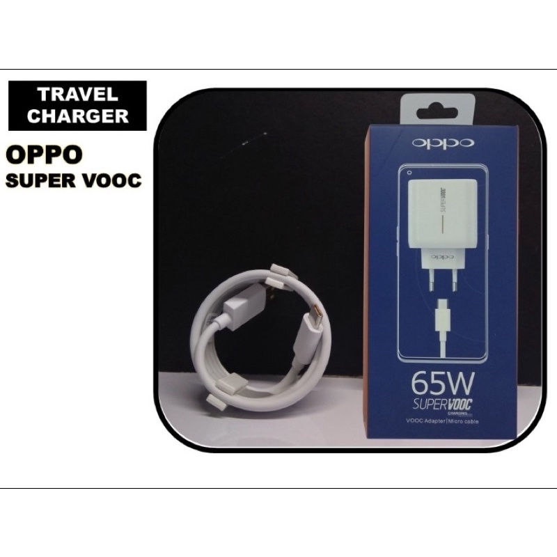 [NEW] Charger Oppo 65W Super Vooc Original 100% Tipe C Fast Charging