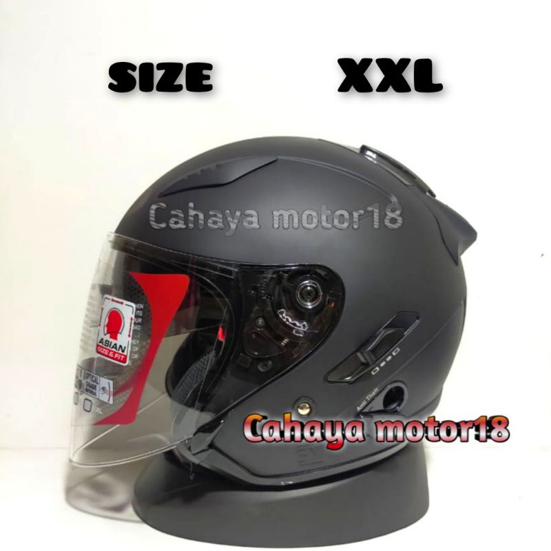 HELM KYT GALAXY FLAT R JUMBO XXL|KYT GALAXI