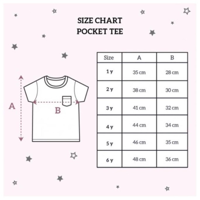 Little Palmerhaus 5-6 Tahun Pocket Tee Atasan Anak CBKS