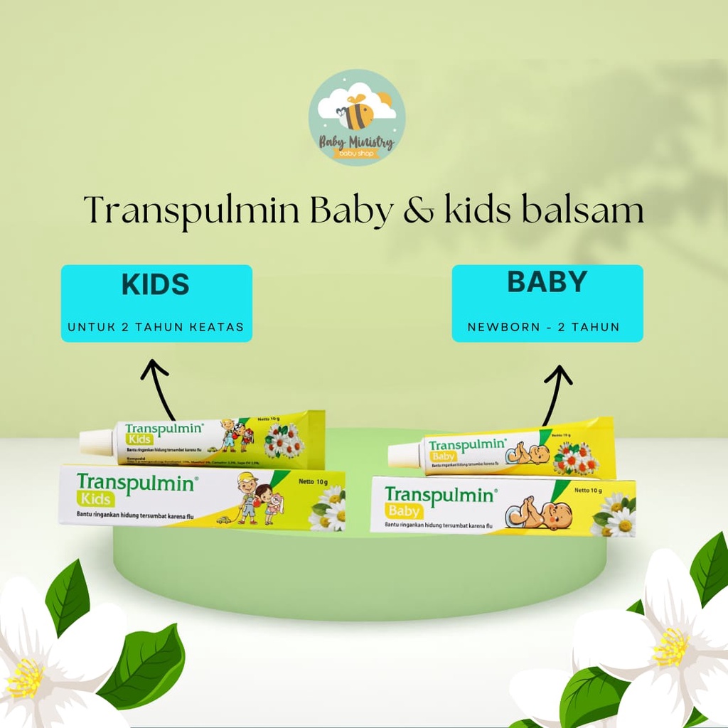 TRANSPULMIN BABY &amp; KIDS 10 GR DAN 20 GR/ BALSAM BAYI DAN ANAK