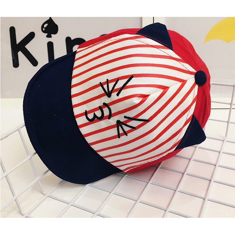 Topi Anak-anak Motif Line Usia 6Bln-2Tahun