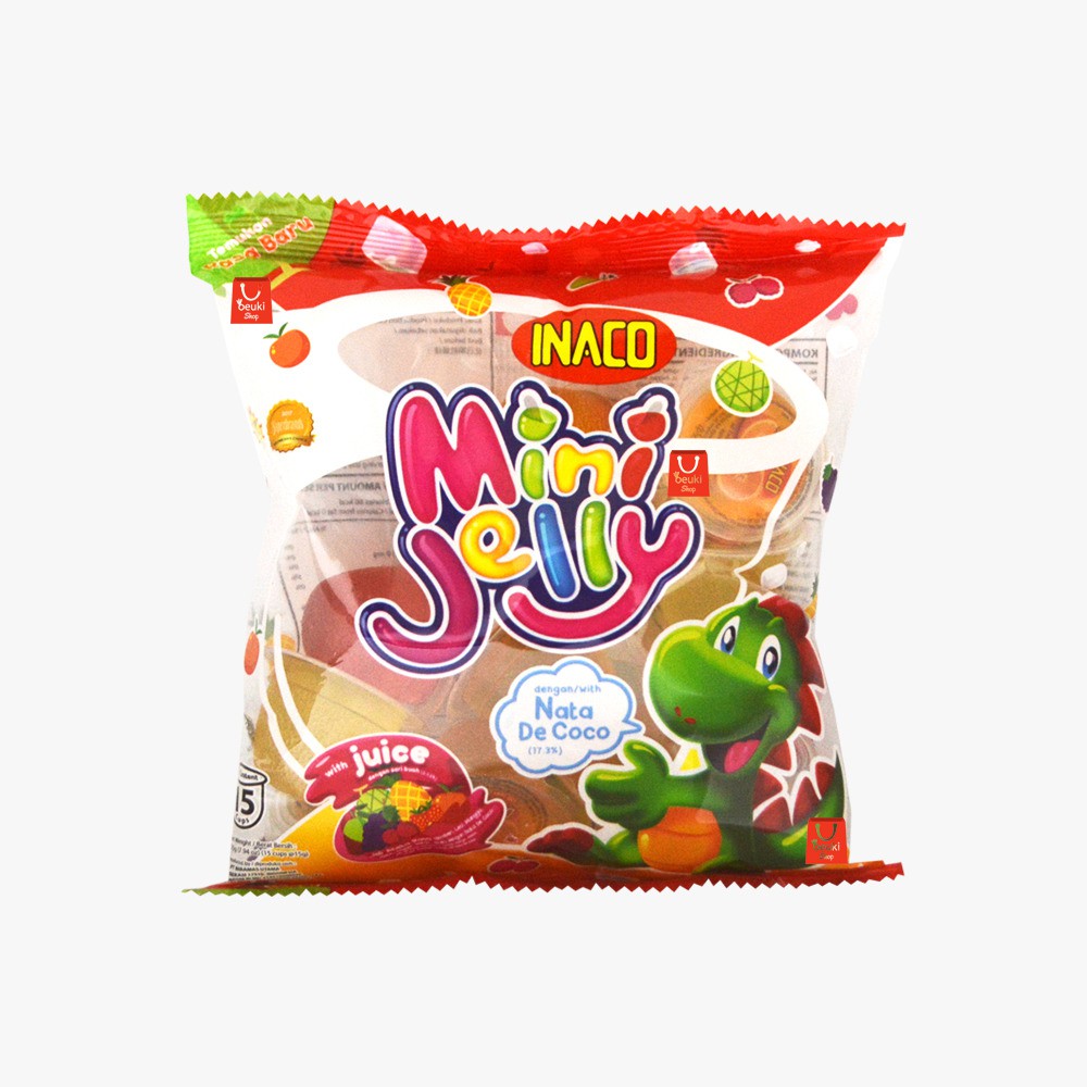 

PACK Inaco Mini Jelly dengan Nata De Coco Isi 15 Cups Aneka Rasa Buah - 225gr