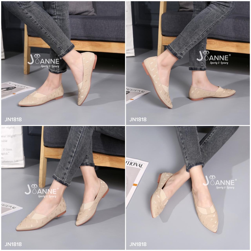 JOANNE Flat Loafers Shoes Kulit JN1818 ORIGINAL