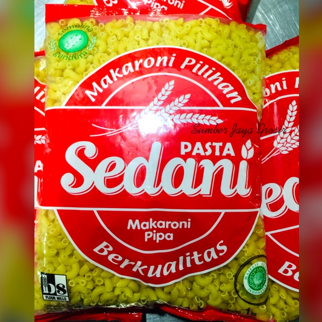 

MAKARONI PASTA SEDANI PIPA/KERANG/SPIRAL 1 KG