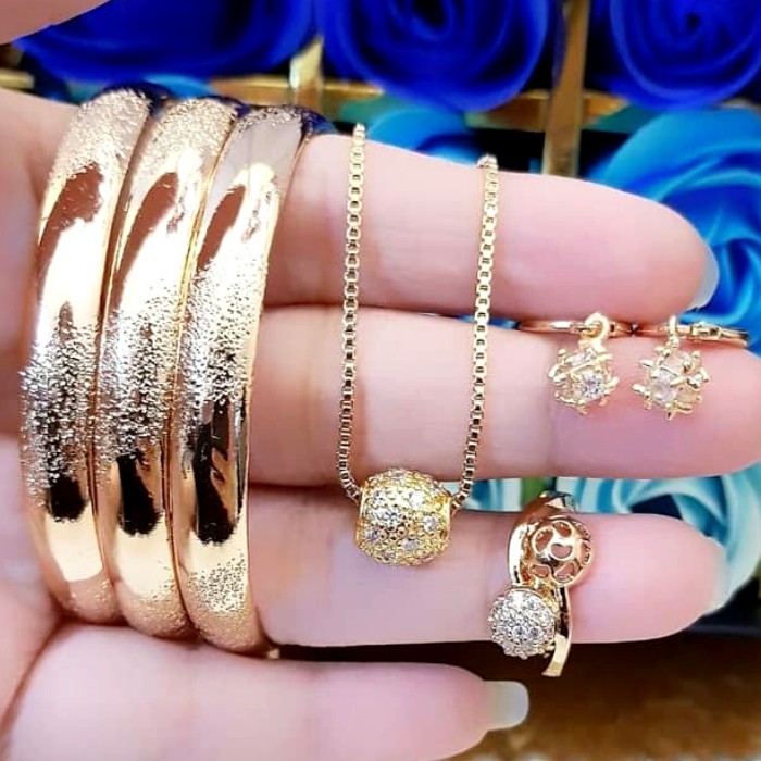 Perhiasan Titanium 1 set 1105