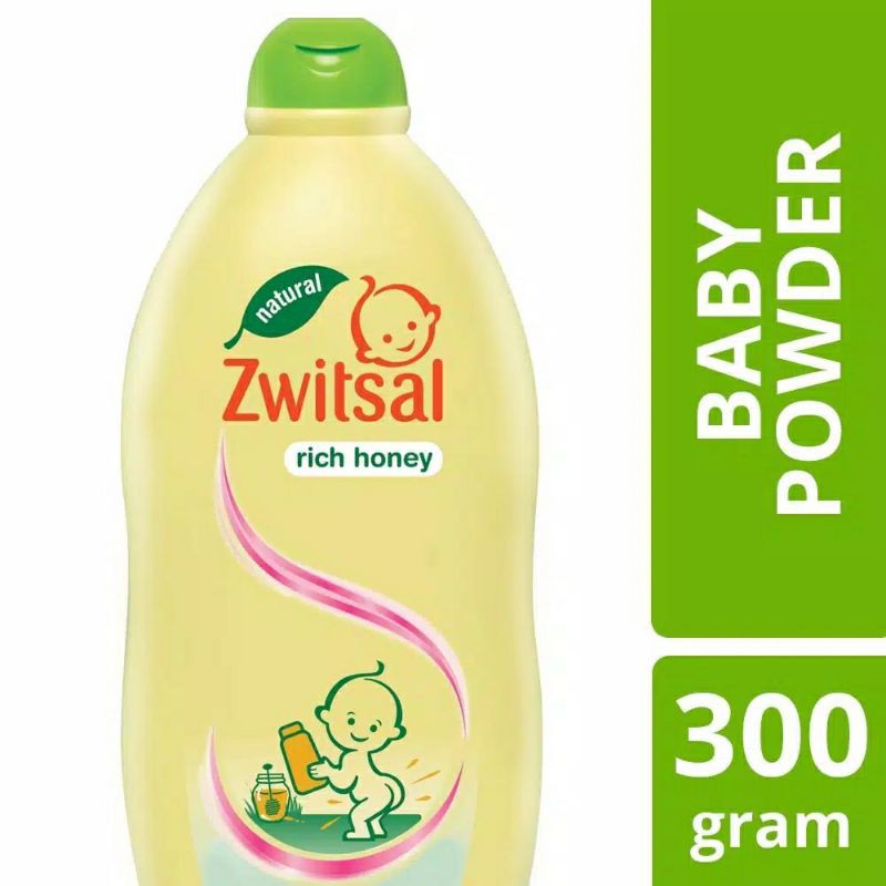 Zwitsal Baby Powder Rich Honey 300gram / Bedak Tabur Bayi
