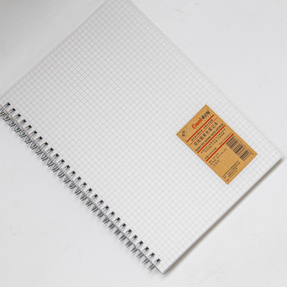 

❈HCX Notebook Grid / Kotak B5 & A5 80 Lbr / BUKU TULIS CATATAN RING SPIRAL⚡.Stok banyak.♥