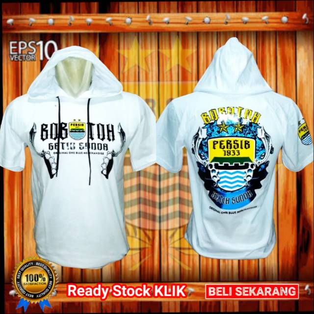 Kaos Persib Hoodie murah putih pria wanitaa
