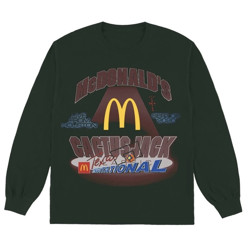 MCD X TRAVIS SCOTT (INVITATIONAL L/S T-SHIRT) ORIGINAL TERMURAH