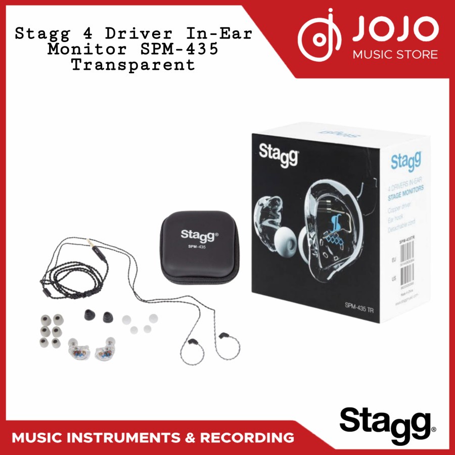 Stagg 4 Driver In-Ear Monitor SPM-435 Transparent