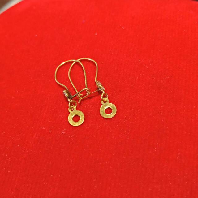 Anting anak dan dewasa emas asli kadar 700 0.5 0,5 g gr gram