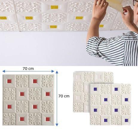 4.4 BRANDS FESTIVAL COD - H719 Wallpaper Dinding 3D FOAM /  Sticker Dinding /  Wallpaper Foam 3D / W
