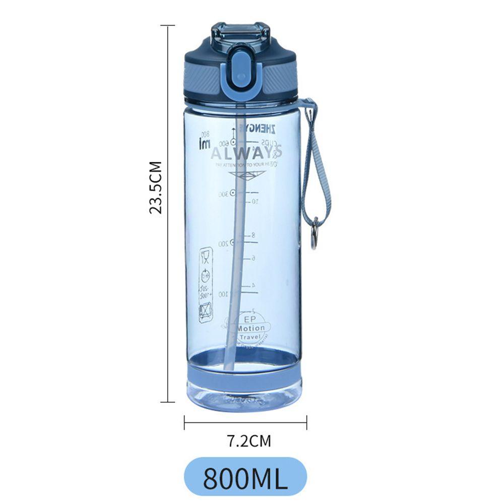 Populer Botol Air Minum Olahraga 800ml Portable BPA Free Plastik Pria Tempat Minum