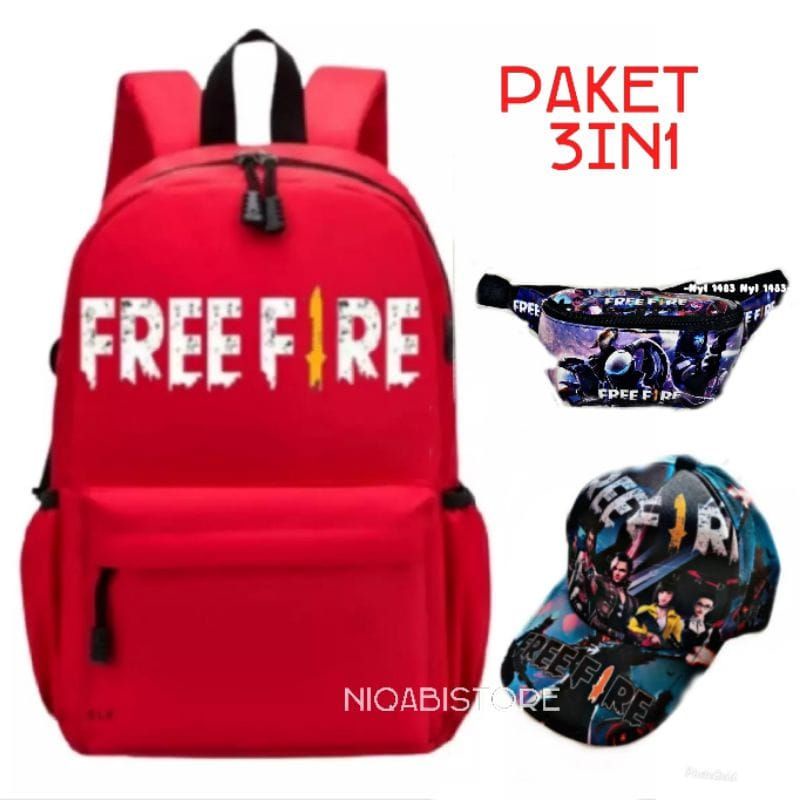 PAKET HEMAT 3IN1 TAS RANSEL ANAK SEKOLAH