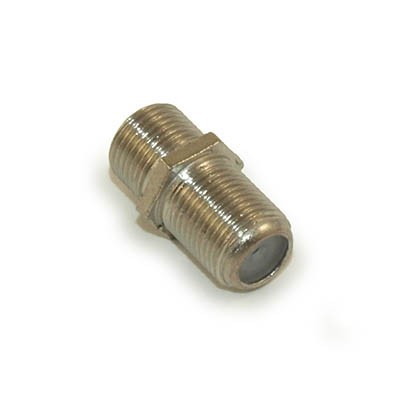 Coax Coupler, Nickel Plated (RG59/RG6)
