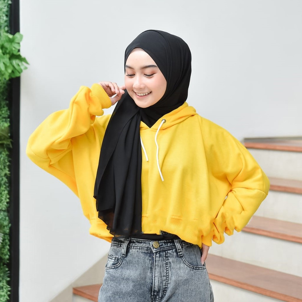 OVERSIZE CROP HOODIE - HOODIE OVERSIZE WANITA KEKINIAN