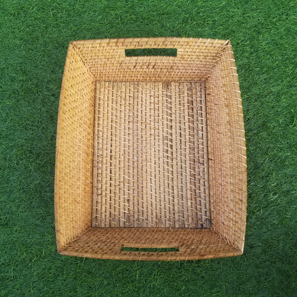 Kerajinan Tangan Rotan - Keranjang Anyaman Lombok Kecil - 39x33x11cm