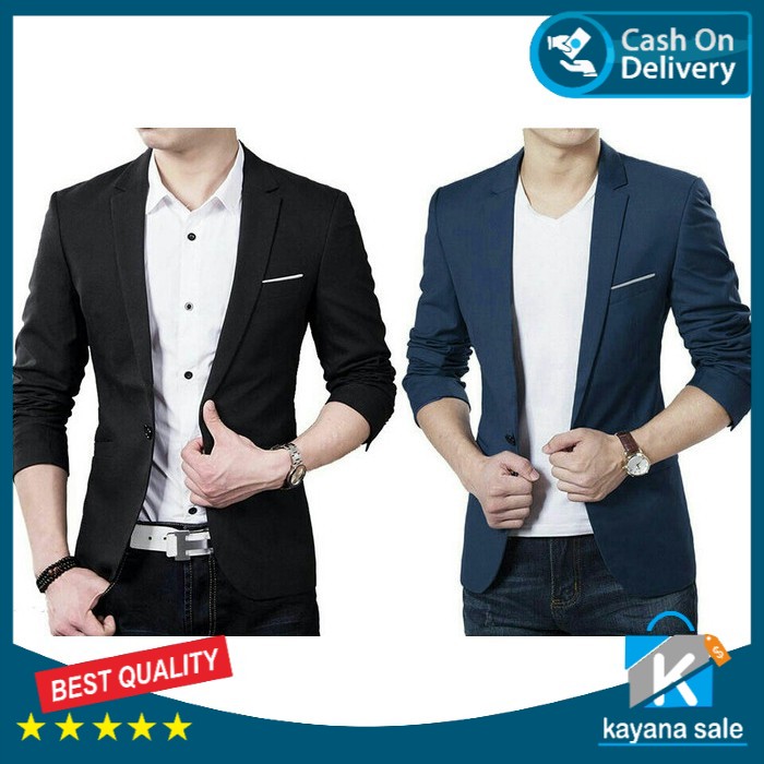 [blazer combo carian warna ] blazer pria katun stretch-JAS RESMI JAS FORMAL Jas gaul santai