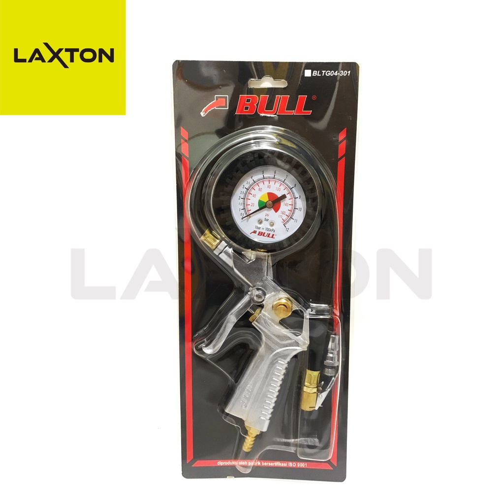 BULL Tire Inflator 3 In 1 Alat Isi Dan Ukur Angin Ban TG4 BLTG04-301