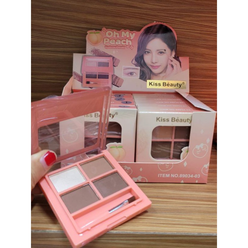 KISS BEAUTY OH MAY PEACH EYEBROW POWDER