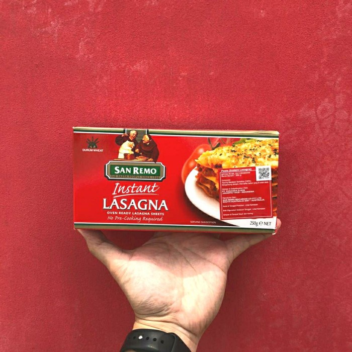 

ds201vvs Kulit Lasagna Sheet San Remo 250Gr Ffa2D01A1