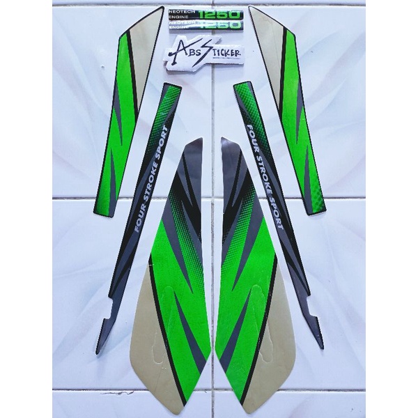 Striping gl max 1996 hijau / stiker bodi motor gl max pro hijau
