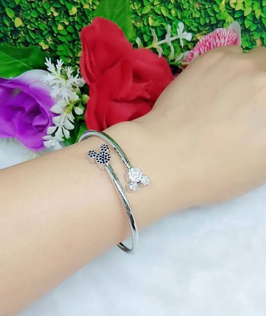 Gelang Mickey Permata Hitam