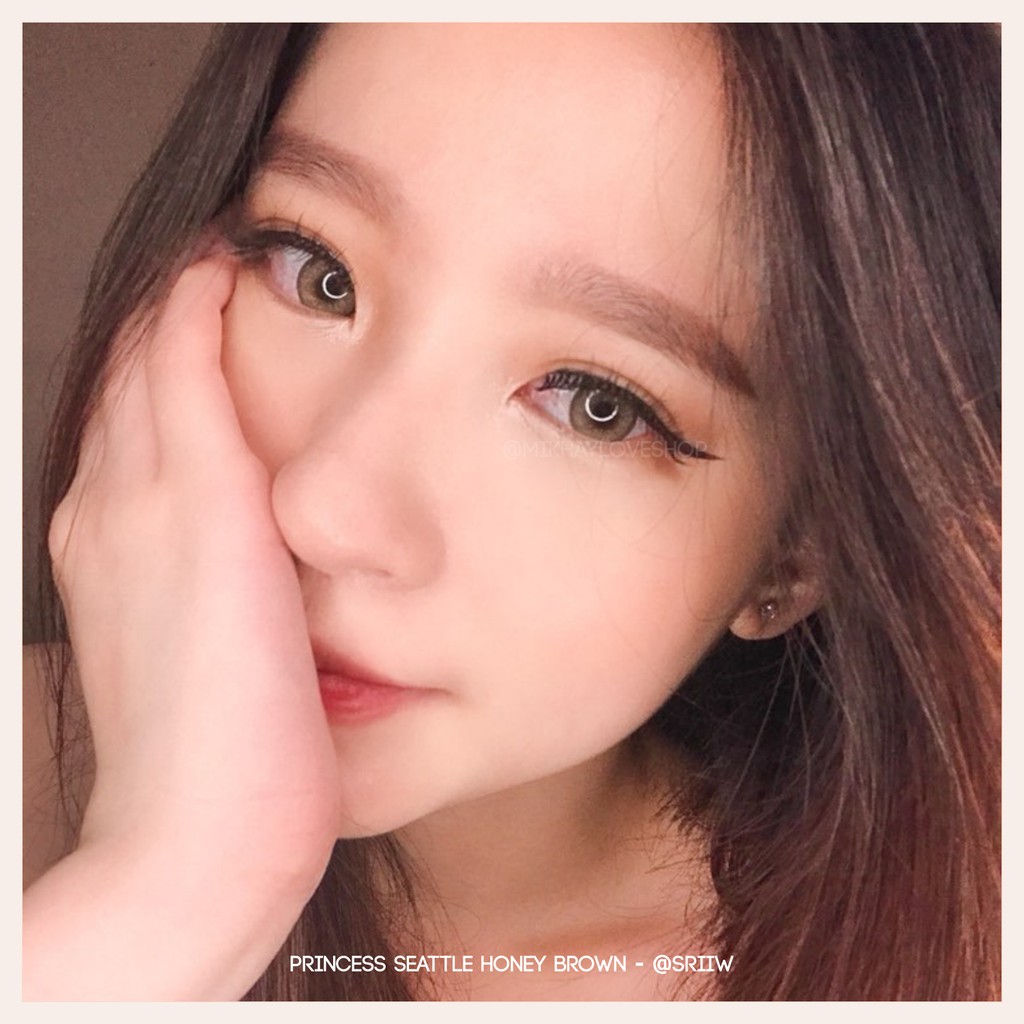 MIKHAYLOVESHOP Softlens Seattle Honey Brown | EOS Princess