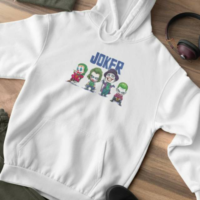 JAKET HOODIE JOKER CUTE 4 CUTE JOKER HOODIE FLEECE KATUN COMBED