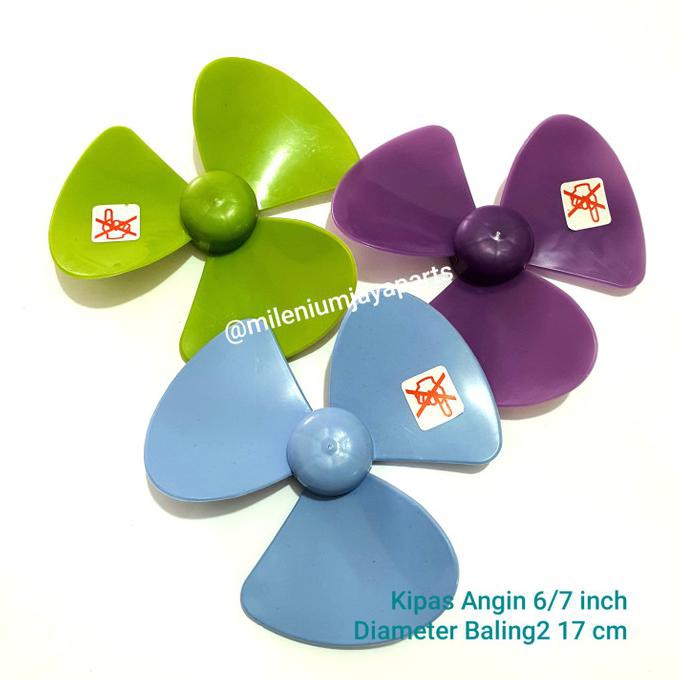 Baling Baling Kipas Angin 6 - 7 inch ( Cosmos, Sanex, Miyako, dll ) BERKUALITAS