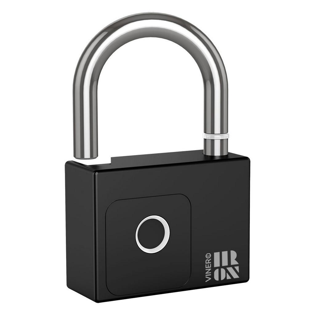 SMART PADLOCK VINERO IRON FINGERPRINT RECHARGEABLE BATTERY TUYA IP65