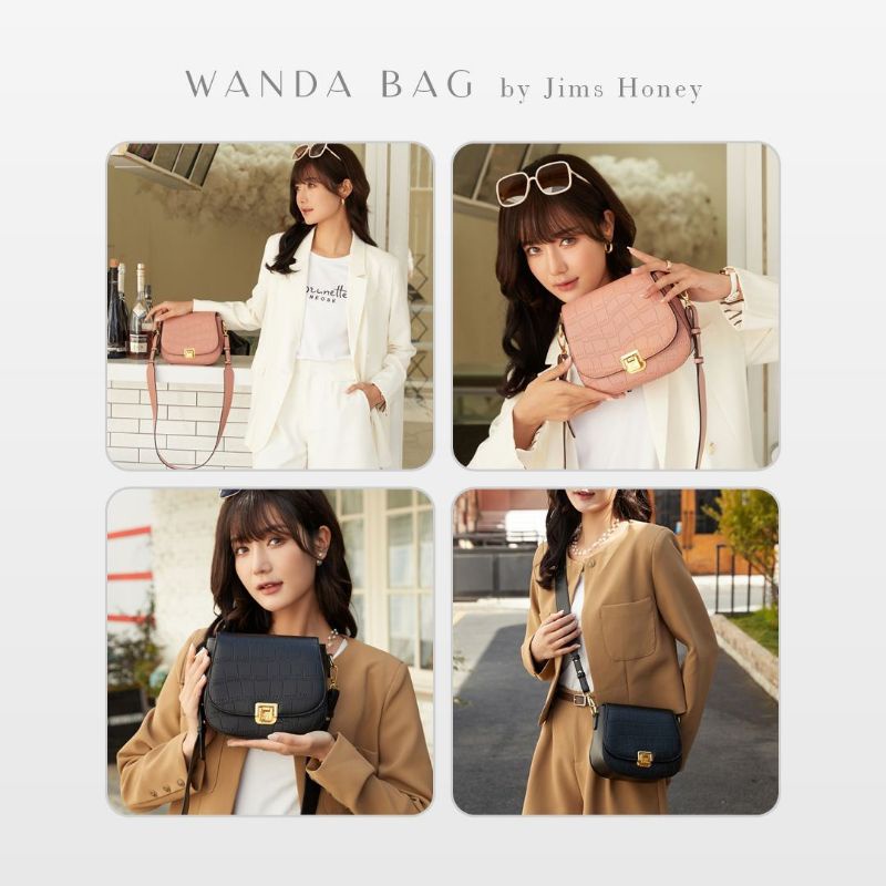 WANDA JIMSHONEY TAS KONDANGAN PARTY JIMS HONEY TERBARU SHOULDER BAG SLINGBAG TAS JINJING ELEGAN