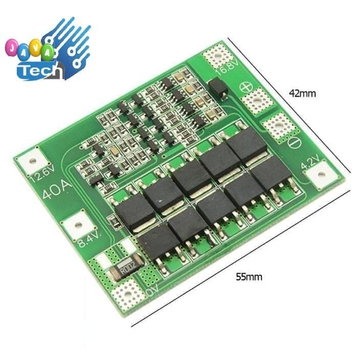 4S 16.8V 40A BMS Charger Li-ion Lithium Battery Protection Board