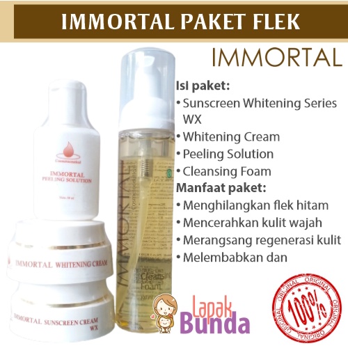 IMMORTAL PAKET FLEK HITAM | SKINCARE PENGHILANG FLEK HITAM | IMMORTAL ORIGINAL BPOM