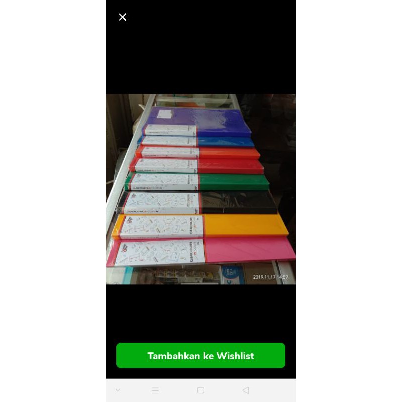 

Clear holder isi 60 sheet