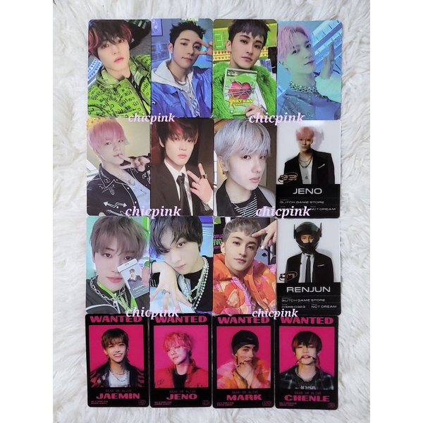 NCT Dream Glitch Mode 2nd Album Glitch Scratch Ver Photocard PC Lenti Mark Chenle Jaemin Jeno Jisung