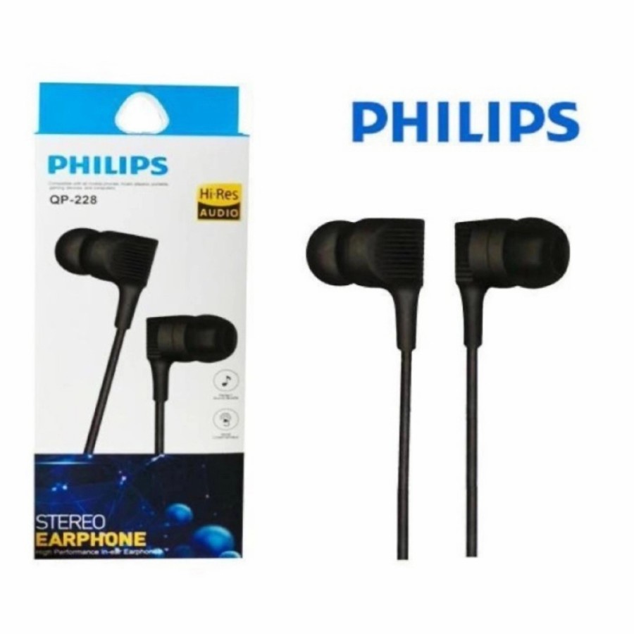 Handsfree Headset PHILIPS PH-228 Stereo Earphone Murah