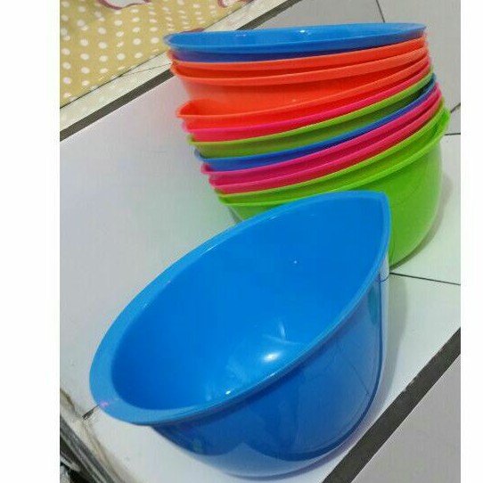 MANGKOK KOCOKAN TELOR NAGATA/BASKOM PLASTIK/MANGKOK PLASTIK NAGATA